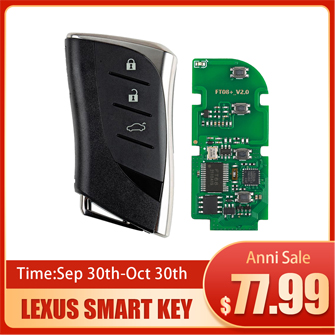 [Anni Sale] Lonsdor FT08-PH0440B 312/314/433.58/434.42MHZ Lexus Smart Key Frequency Switchable Update Version of FT08-H0440C