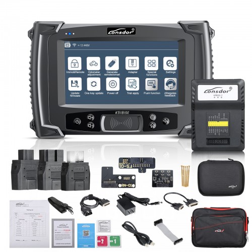 Lonsdor K518ISE Key Programmer Support VW 4th 5th IMMO& BMW FEM/EDC & Toyota H Chip Key Programming with 2 Years Free Update Time